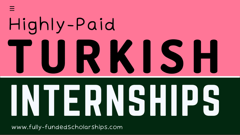 Turkey Summer Internships Without IELTS 2023 - Fully Paid - Turkiye Internships